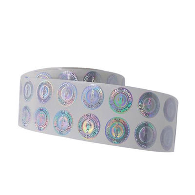 quality  Custom Heat Sensitive Adhesive Laser Hologram Heat Transparent Film Label Sticker factory