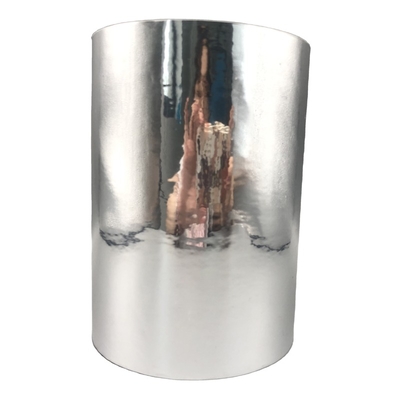 High Shrinkage Double Side Printed 50mic PVC Shrink Film Label High Temperature Resistant Glossy Silver Label