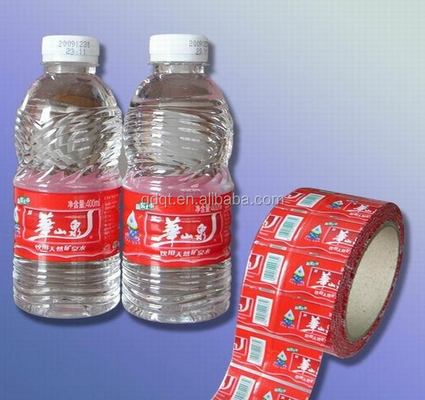 Mineral Water Waterproof Transparent Plastic Shrink Wrap Bottle Label