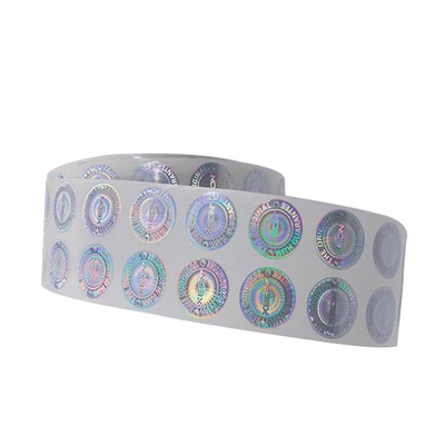 Custom Heat Sensitive Adhesive Laser Hologram Heat Transparent Film Label Sticker